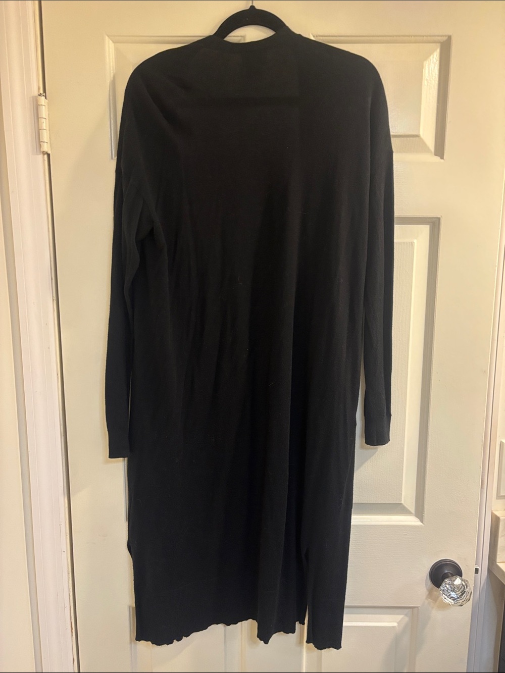 Old Navy Black Long Open-Front Cardigan - Picture 2 of 2